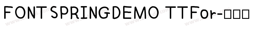 FONTSPRINGDEMO TTFor字体转换